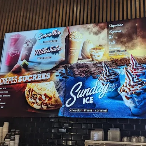 Menu Board Digital Fast Food Dynamique