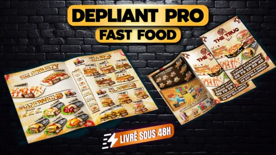 Dépliant Fast Food