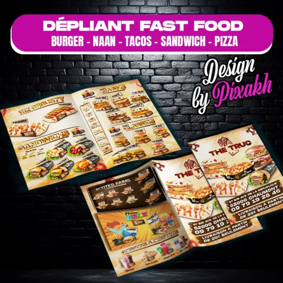 Dépliant Fast Food