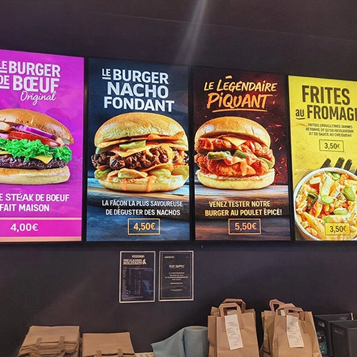 Creation Menu Board Fast Food Animé