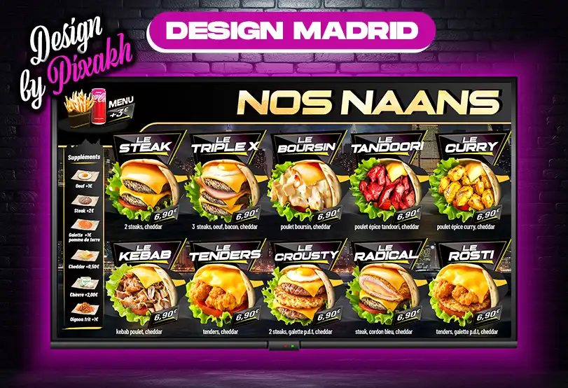 menu-board-fast-food-naan-design-madrid